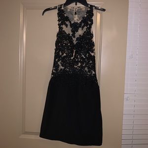 Madison James Black Mesh Dress